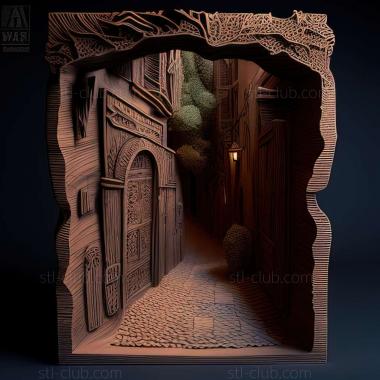 3D model alley (STL)